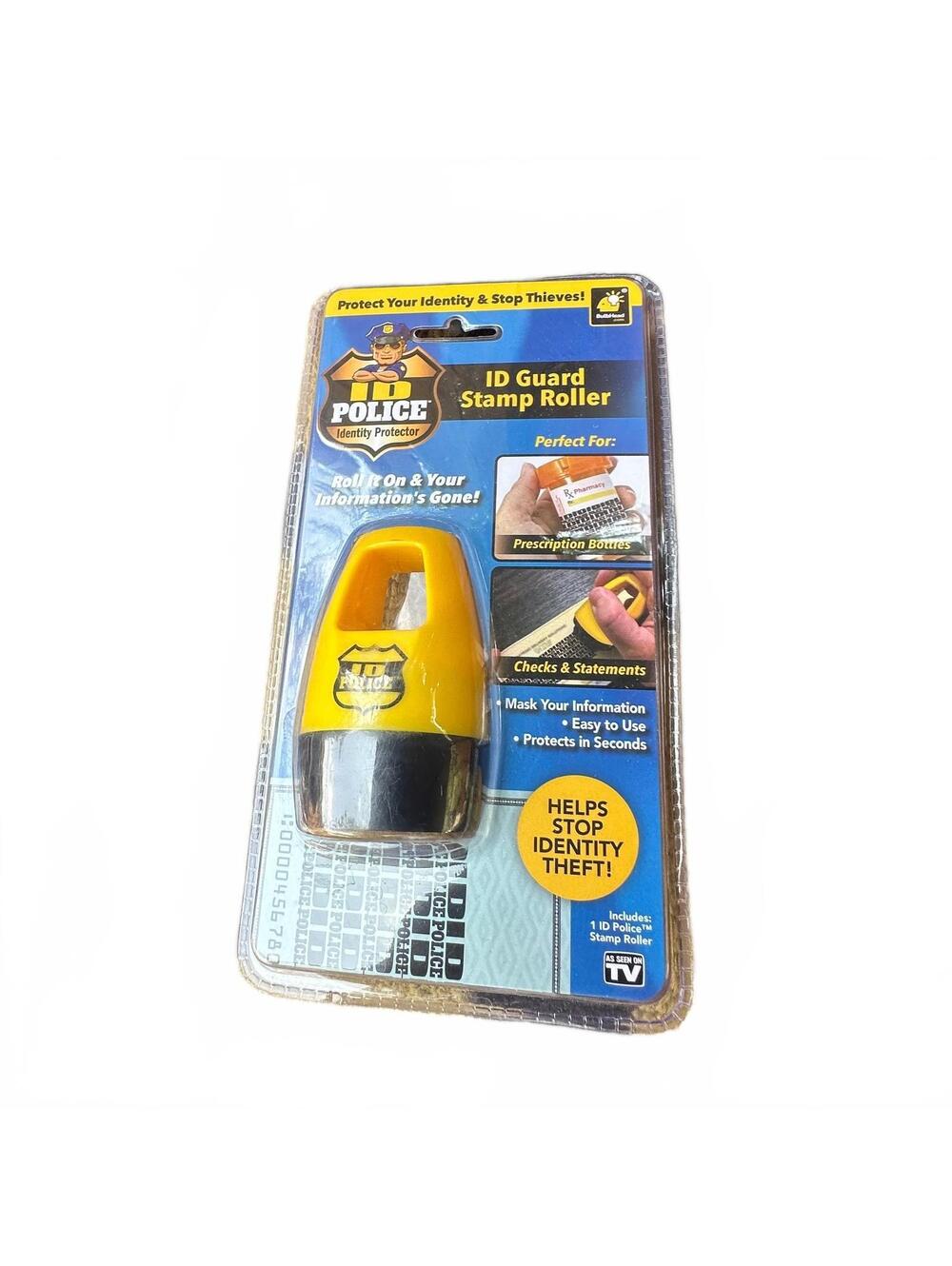 Bulbhead ID Police Identity ProtectorID Guard Stamp Roller NWT